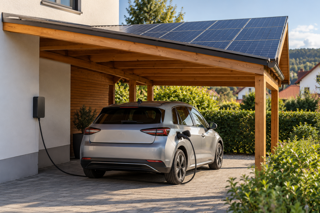 Symbolbild zum Thema Solarstrom Auto